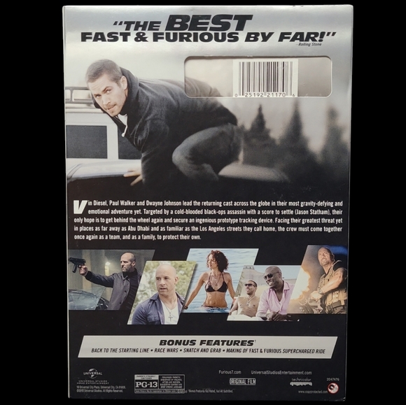 NEW SEALED DVD "FURIOUS 7" ONE CREW. ONE LAST RIDE. - Picture 3 of 3
